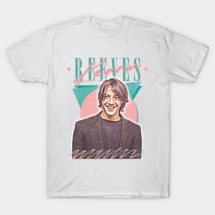 Keanu Reeves 90s Styled Aesthetic Design T-Shirt